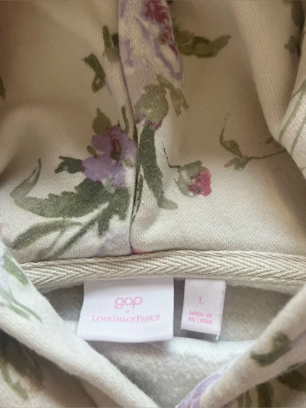 LoveShackFancy Gap Floral Sweatshirt 10